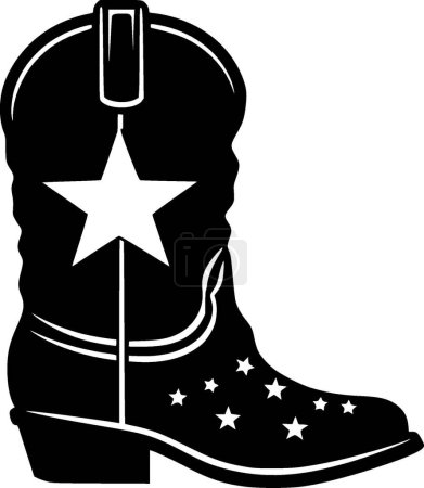 Cowboy boot - high quality vector logo - vector illustration ideal for t-shirt graphic
