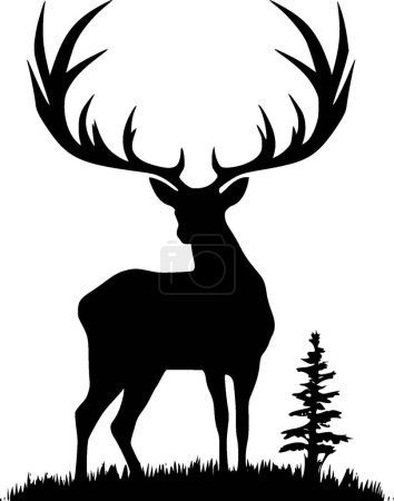Illustration for Elk - high quality vector logo - vector illustration ideal for t-shirt graphic - Royalty Free Image