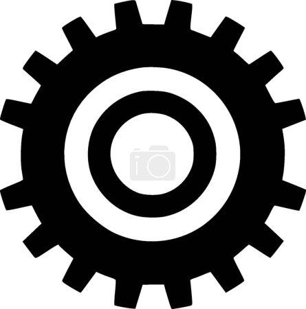 Ilustración de Engranajes - logotipo vectorial de alta calidad - ilustración vectorial ideal para el gráfico de camisetas - Imagen libre de derechos