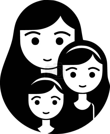 Ilustración de Personas - logotipo vectorial de alta calidad - ilustración vectorial ideal para el gráfico camiseta - Imagen libre de derechos