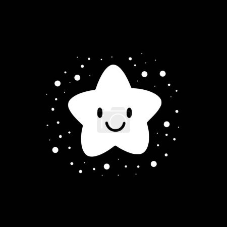 Stars - logo minimaliste et plat - illustration vectorielle