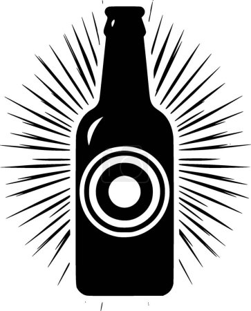 Illustration for Bottle - high quality vector logo - vector illustration ideal for t-shirt graphic - Royalty Free Image