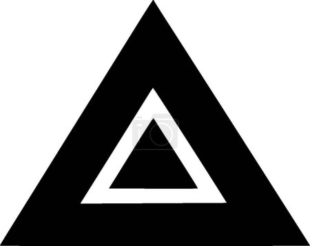 Triángulo - logotipo vectorial de alta calidad - ilustración vectorial ideal para el gráfico de camisetas