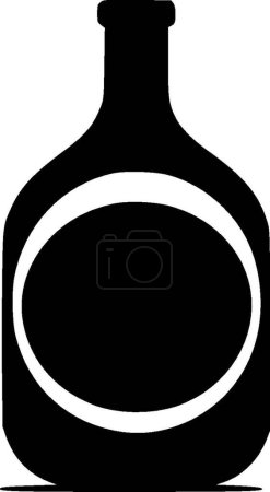 Illustration for Bottle - minimalist and simple silhouette - vector illustration - Royalty Free Image