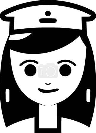 Ilustración de Can - icono aislado en blanco y negro - ilustración vectorial - Imagen libre de derechos