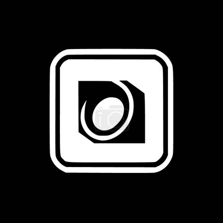 Ephémère - logo minimaliste et plat - illustration vectorielle