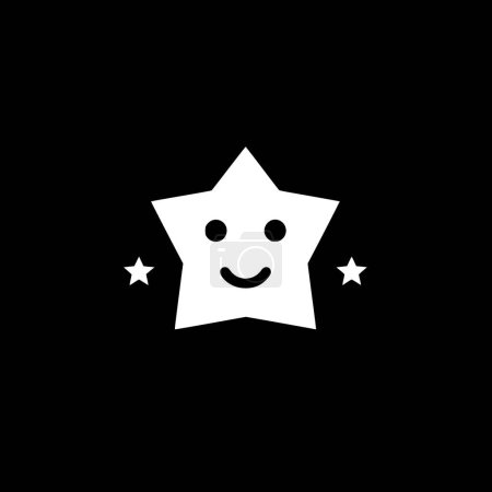 Stars - minimalist and flat logo - vector illustration