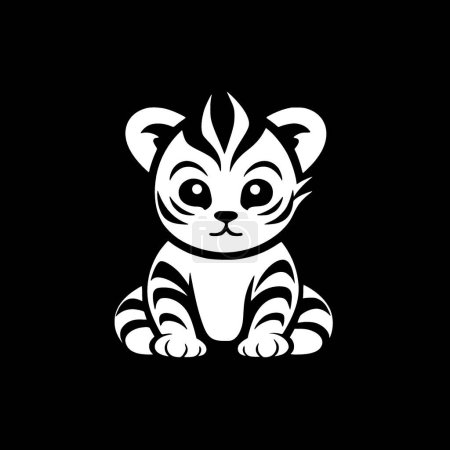 Tiger baby - high quality vector logo - vector illustration ideal for t-shirt graphic
