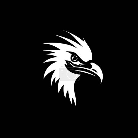 Vulture - minimalist and flat logo - vector illustration