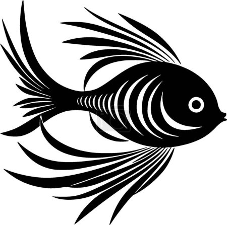 Angelfish - high quality vector logo - vector illustration ideal for t-shirt graphic