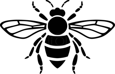 Biene - hochwertiges Vektor-Logo - Vektor-Illustration ideal für T-Shirt-Grafik