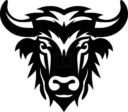 Ilustración de Bisonte - logotipo vectorial de alta calidad - ilustración vectorial ideal para el gráfico de camisetas - Imagen libre de derechos