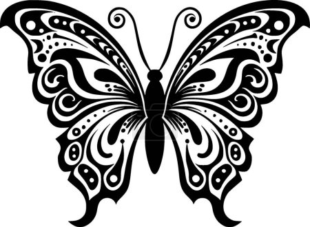 Téléchargez les illustrations : Papillon - logo vectoriel de haute qualité - illustration vectorielle idéale pour t-shirt graphique - en licence libre de droit