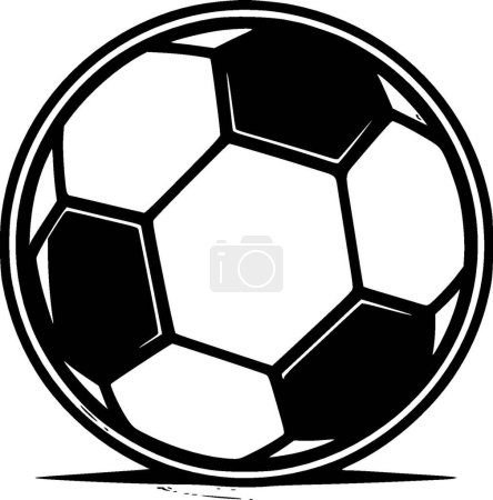 Illustration for Football - minimalist and flat logo - vector illustration - Royalty Free Image