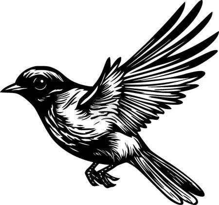 Illustration for Sparrow - high quality vector logo - vector illustration ideal for t-shirt graphic - Royalty Free Image