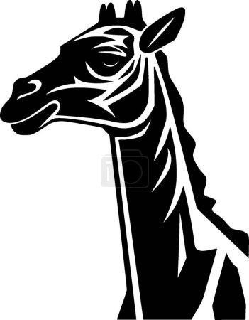 Camel - minimalist and simple silhouette - vector illustration