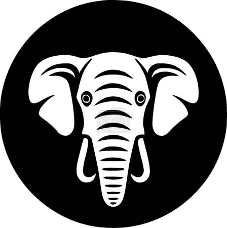 Elefante - logotipo vectorial de alta calidad - ilustración vectorial ideal para el gráfico de camisetas