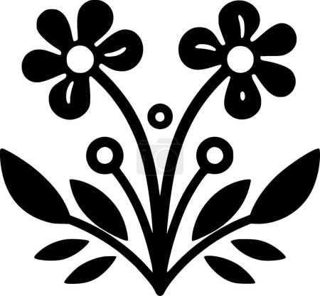 Blumen - hochwertiges Vektor-Logo - Vektor-Illustration ideal für T-Shirt-Grafik