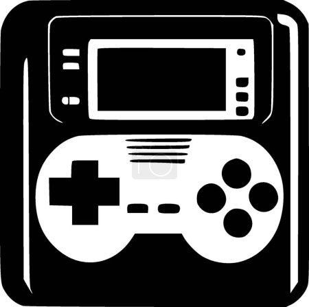 Game - minimalist and flat logo - vector illustration
