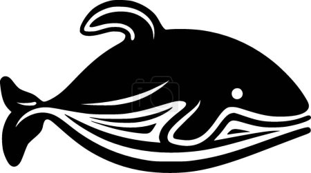 Whale - high quality vector logo - vector illustration ideal for t-shirt graphic