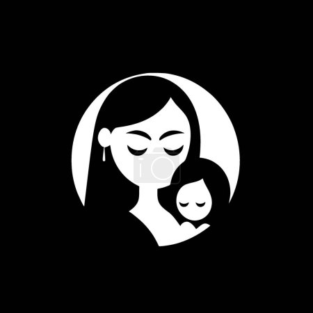 Mom - hochwertiges Vektor-Logo - Vektor-Illustration ideal für T-Shirt-Grafik