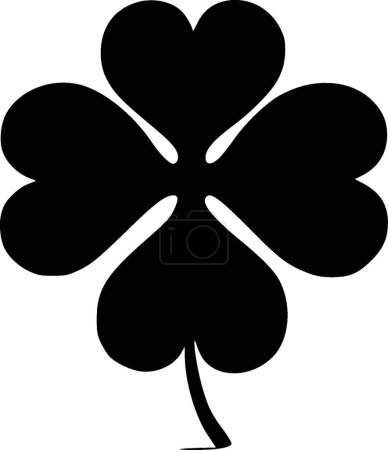 Illustration for Four leaf clover - high quality vector logo - vector illustration ideal for t-shirt graphic - Royalty Free Image