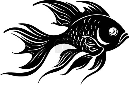 Goldfish - logo vectoriel de haute qualité - illustration vectorielle idéale pour t-shirt graphique