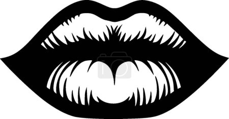 Lippen - hochwertiges Vektor-Logo - Vektor-Illustration ideal für T-Shirt-Grafik