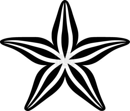 Seestern - hochwertiges Vektor-Logo - Vektor-Illustration ideal für T-Shirt-Grafik