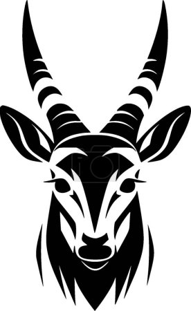 Ilustración de Animal - ilustración vectorial en blanco y negro - Imagen libre de derechos