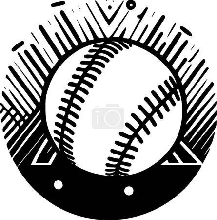 Illustration for Baseball - high quality vector logo - vector illustration ideal for t-shirt graphic - Royalty Free Image