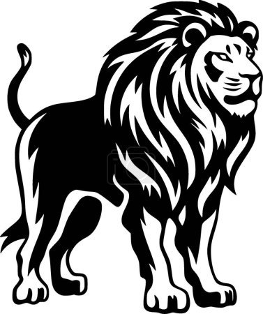Cecil - ilustración vectorial en blanco y negro