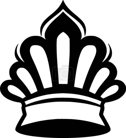 Chapeau de chef - logo minimaliste et plat - illustration vectorielle