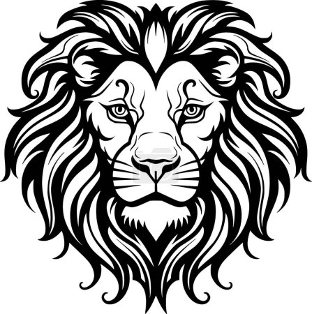 Ilustración de Cecil - icono aislado en blanco y negro - ilustración vectorial - Imagen libre de derechos