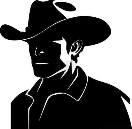 Cowboy - hochwertiges Vektor-Logo - Vektor-Illustration ideal für T-Shirt-Grafik