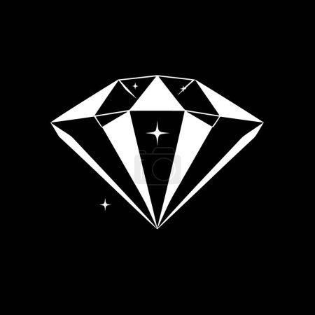 Ilustración de Diamante - logotipo vectorial de alta calidad - ilustración vectorial ideal para el gráfico de camisetas - Imagen libre de derechos