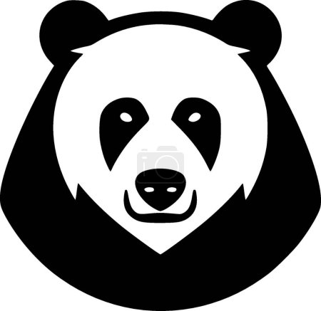 Bär - minimalistisches und flaches Logo - Vektorillustration