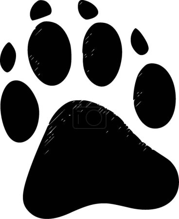Ilustración de Patas para perros - logotipo de vectores de alta calidad - ilustración vectorial ideal para gráficos de camisetas - Imagen libre de derechos