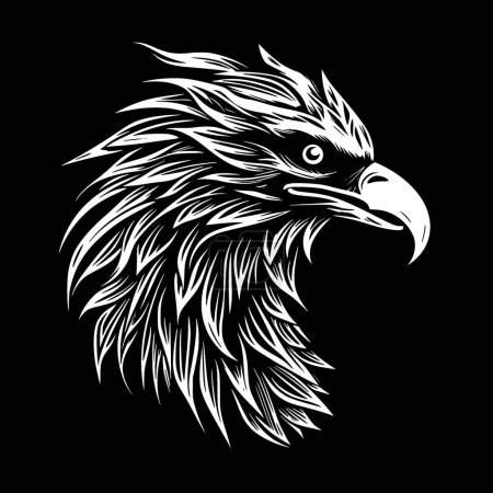 Hippogriff - minimalistisches und flaches Logo - Vektorillustration