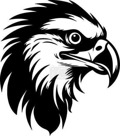 Papagei - minimalistisches und flaches Logo - Vektorillustration