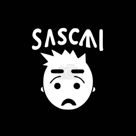 Sarcasmo - logotipo vectorial de alta calidad - ilustración vectorial ideal para el gráfico de camisetas