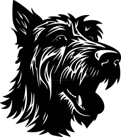 Illustration for Scottish terrier - high quality vector logo - vector illustration ideal for t-shirt graphic - Royalty Free Image