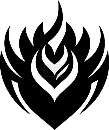 Ilustración de Escudo - logo minimalista y plano - ilustración vectorial - Imagen libre de derechos