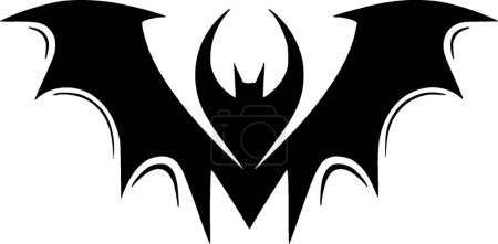 Fledermaus - minimalistisches und flaches Logo - Vektorillustration