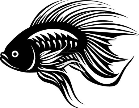 Betta fish - high quality vector logo - vector illustration ideal for t-shirt graphic