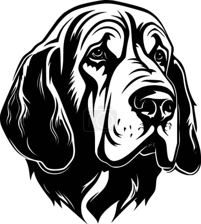 Ilustración de Bloodhound - logotipo vectorial de alta calidad - ilustración vectorial ideal para el gráfico de camisetas - Imagen libre de derechos
