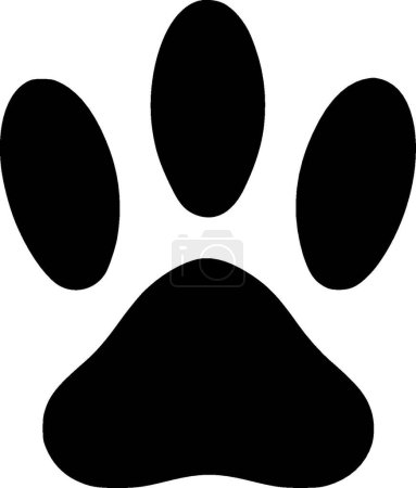 Pata de perro - logotipo vectorial de alta calidad - ilustración vectorial ideal para el gráfico de la camiseta