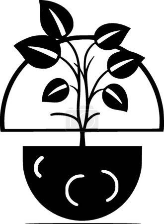 Plantas - logotipo vectorial de alta calidad - ilustración vectorial ideal para el gráfico de camisetas