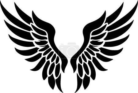 Ángel alas - logotipo de vector de alta calidad - ilustración vectorial ideal para gráfico camiseta