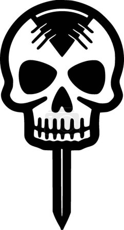 Ilustración de Muerte - logotipo vectorial de alta calidad - ilustración vectorial ideal para el gráfico de la camiseta - Imagen libre de derechos